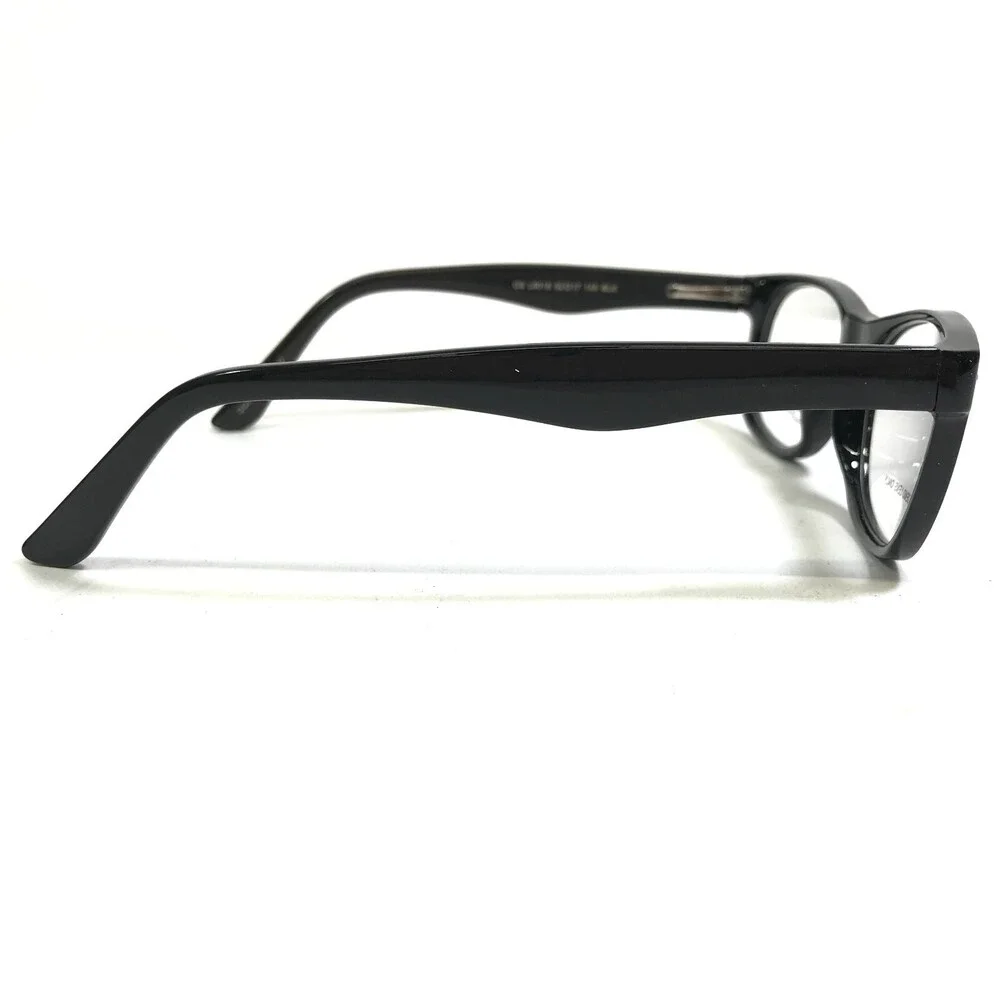 Lantis Eyeglasses Frames L6018 BLK Black Rectangular Full Rim 52-17-145